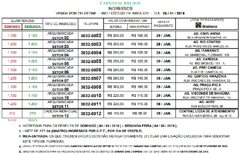 Ingressos RJ