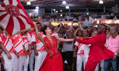 De volta para casa! Marcella Alves e Sidclei reassumem pavilhão do Salgueiro