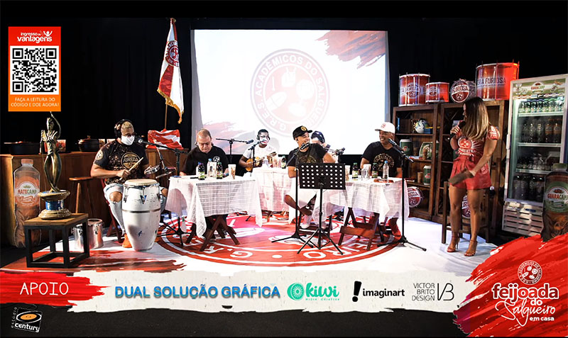 Live do Salgueiro foi um show de samba e de amor ao próximo