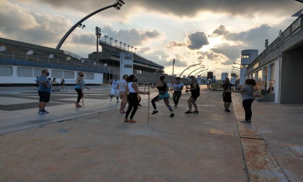 Mancha Verde faz ensaio no Sambódromo