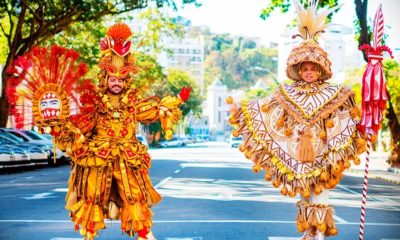 Viradouro divulga fantasias das alas comerciais