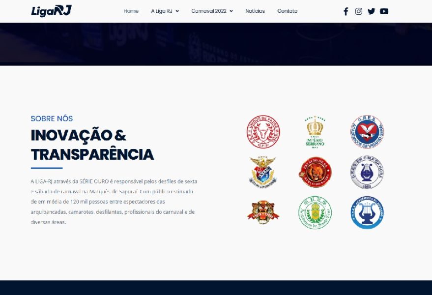 Site oficial da Liga-RJ está no ar