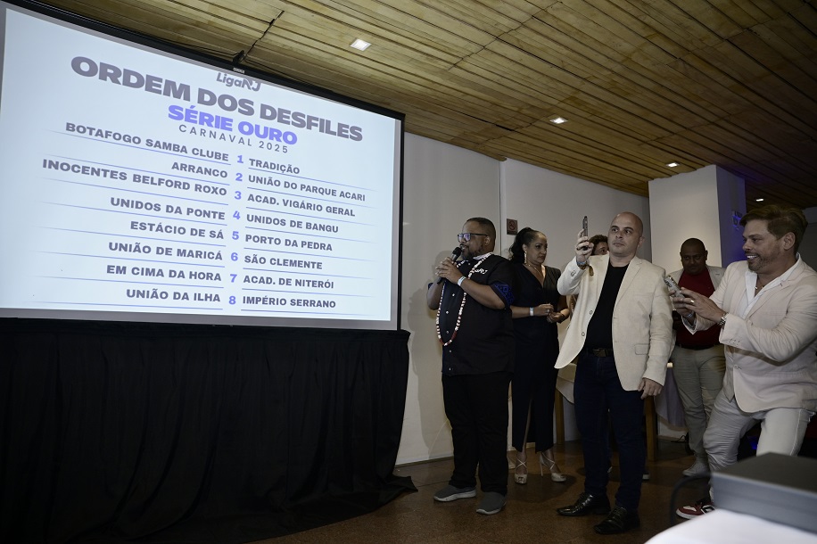 Liga RJ sorteia ordem de desfiles da Série Ouro